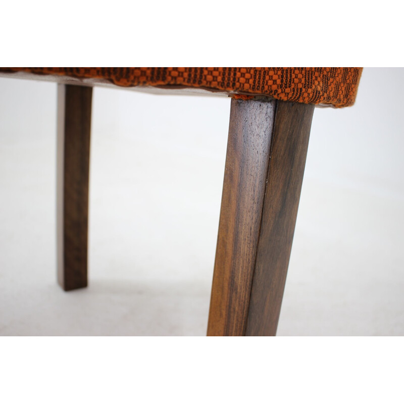 Vintage stool designed by Jindřich Halabala