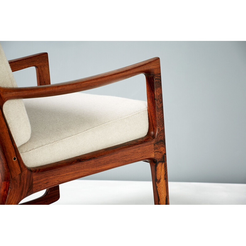 Vintage Ole Wanscher rosewood Senator rocking chair