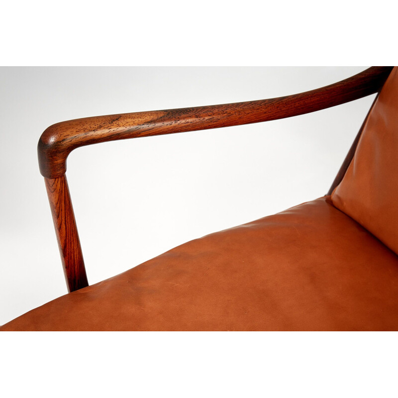 Suite de 2 fauteuils vintage coloniales Ole Wanscher 1949