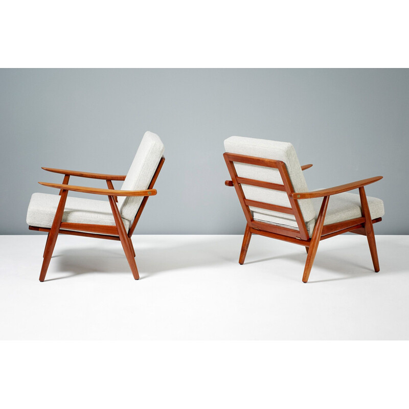 Suite de 2 fauteuils vintage Hans Wegner GE-270