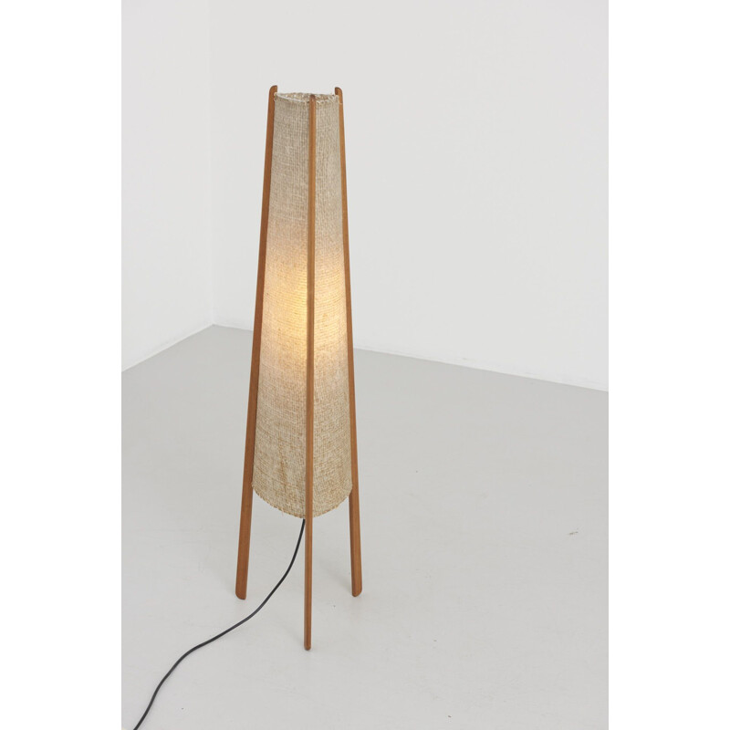 Vintage floorlamp in wood 1950s