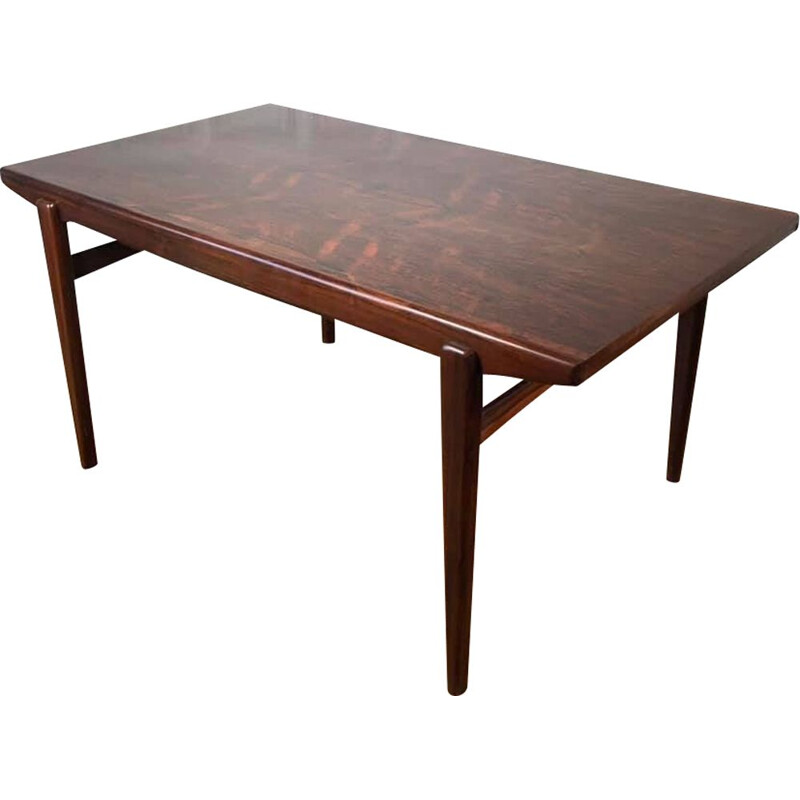 Vintage dining table in Rio rosewood, 1960