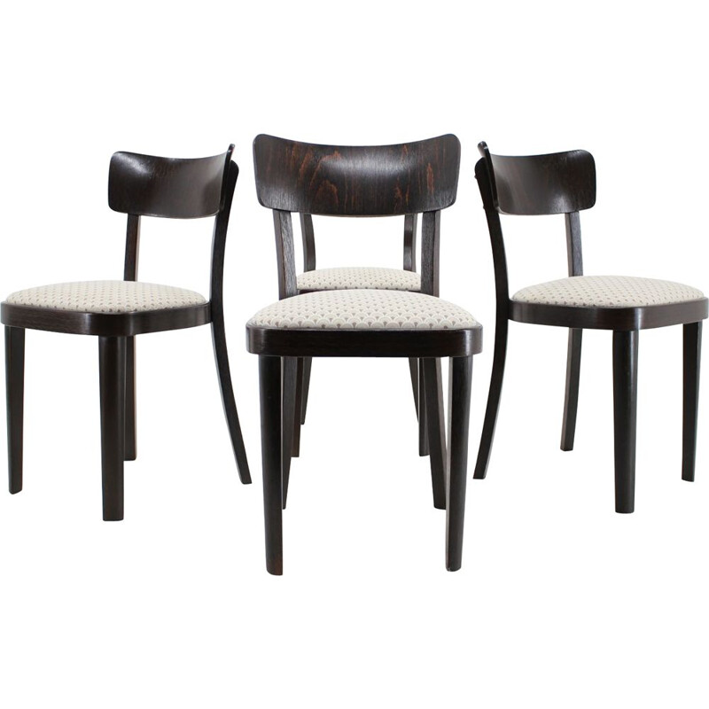 Set of 4 vintage dining chairs Thonet, 1950s