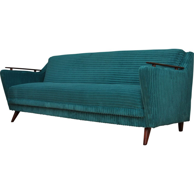 Canapé-lit pliant vintage vert 1960s