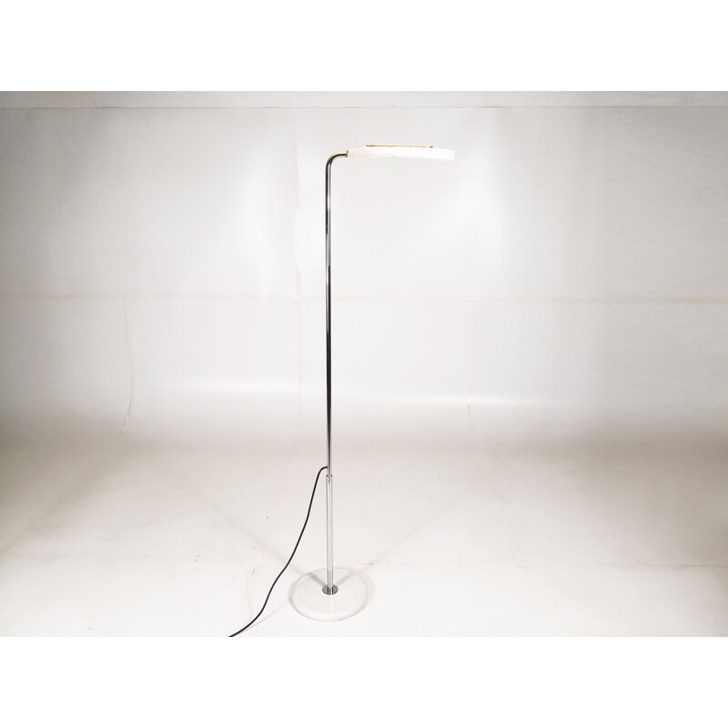 Vintage Mezzaluna floorlamp for Skipper in marble and steel 1970