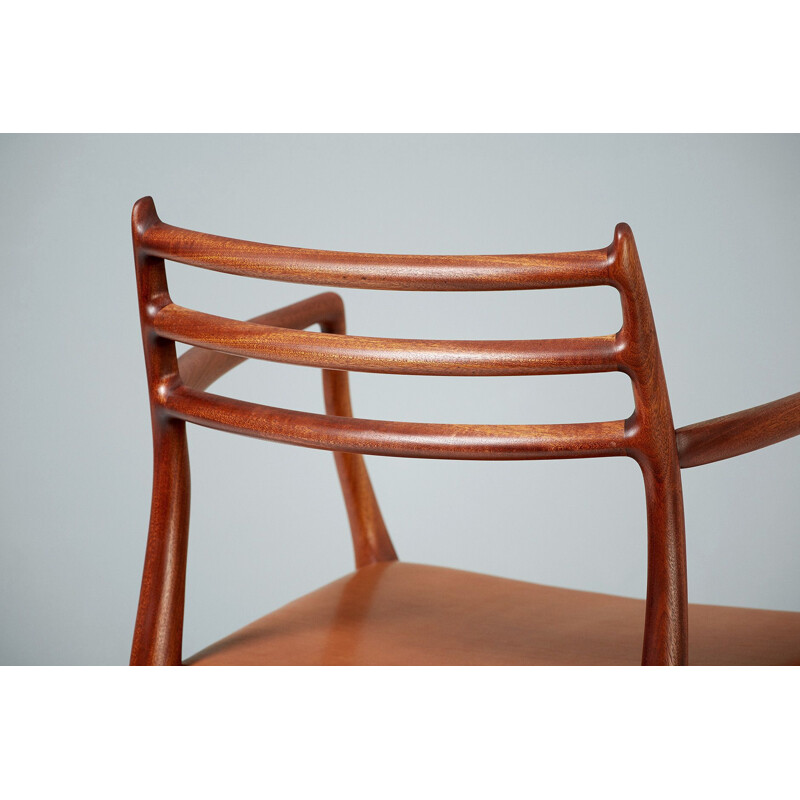 Vintage model 62 armchair for J.L. Moller in mahogany 1960s
