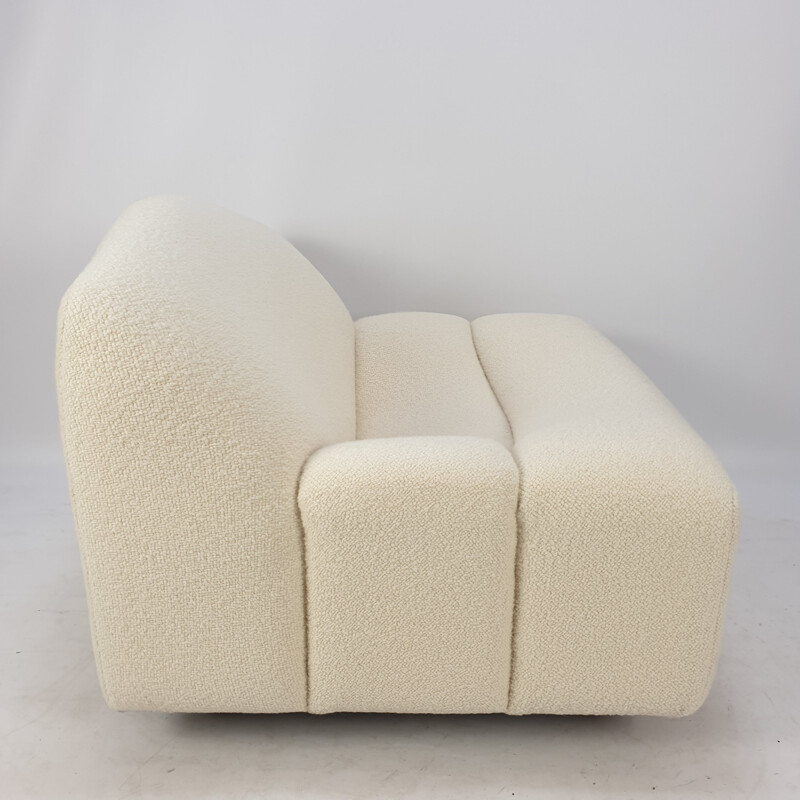 Vintage ABCD armchair by Pierre Paulin for Artifort in white wool 1960s