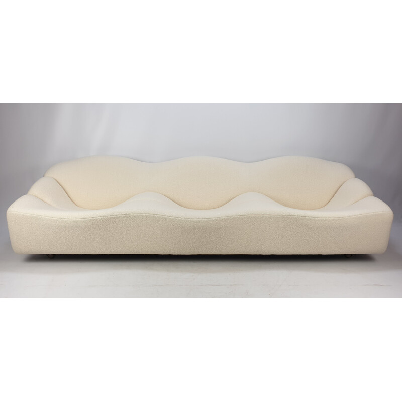 Vintage ABCD sofa by Pierre Paulin for Artifort in white wool 1960s