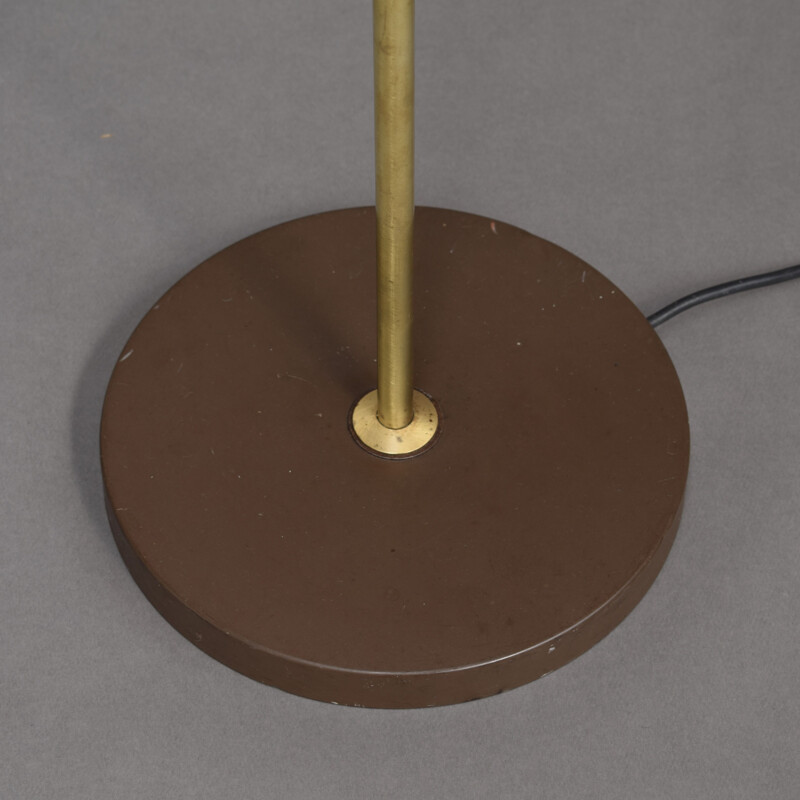 Vintage floor lamp for Fog & Mørup in brass and metal 1960s