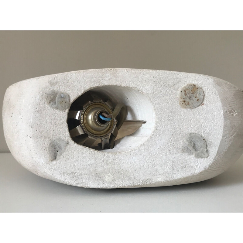 Arsène Galisson's vintage stone lamp 1960