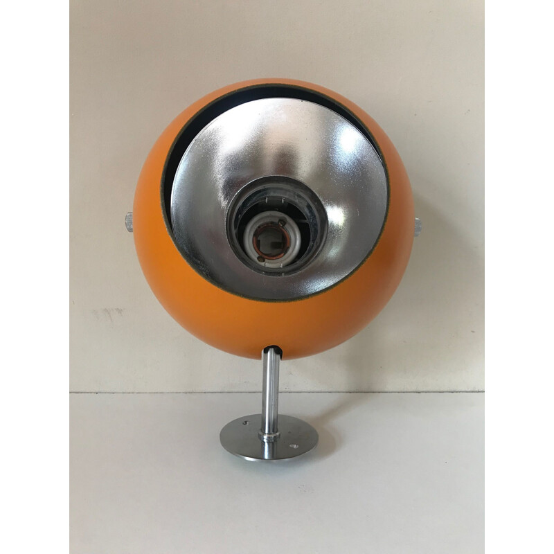 Applique vintage pour Louis Poulsen en aluminium orange 1970