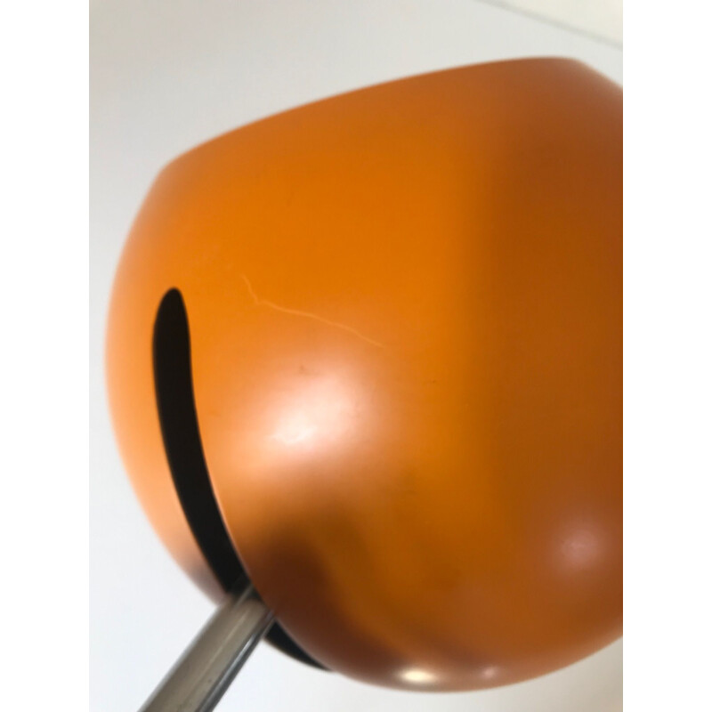 Vintage sconce for Louis Poulsen in orange aluminium 1970