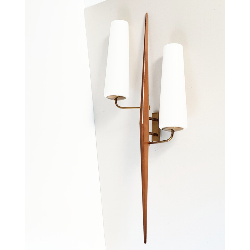 Vintage French wall lamp Lunel 1950