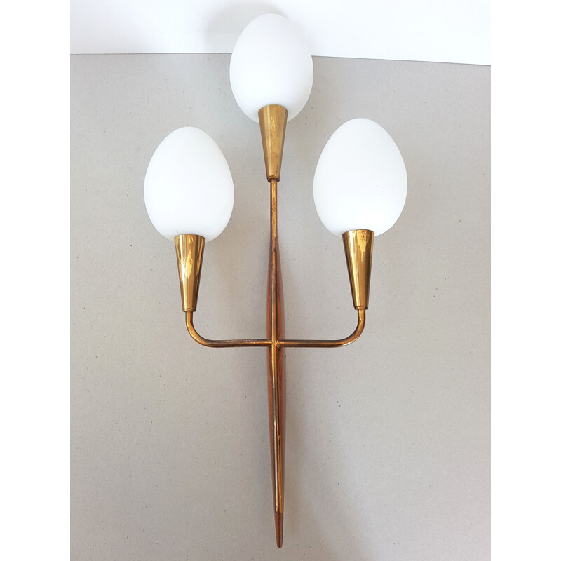 Vintage wall lamp by Lunel 1950