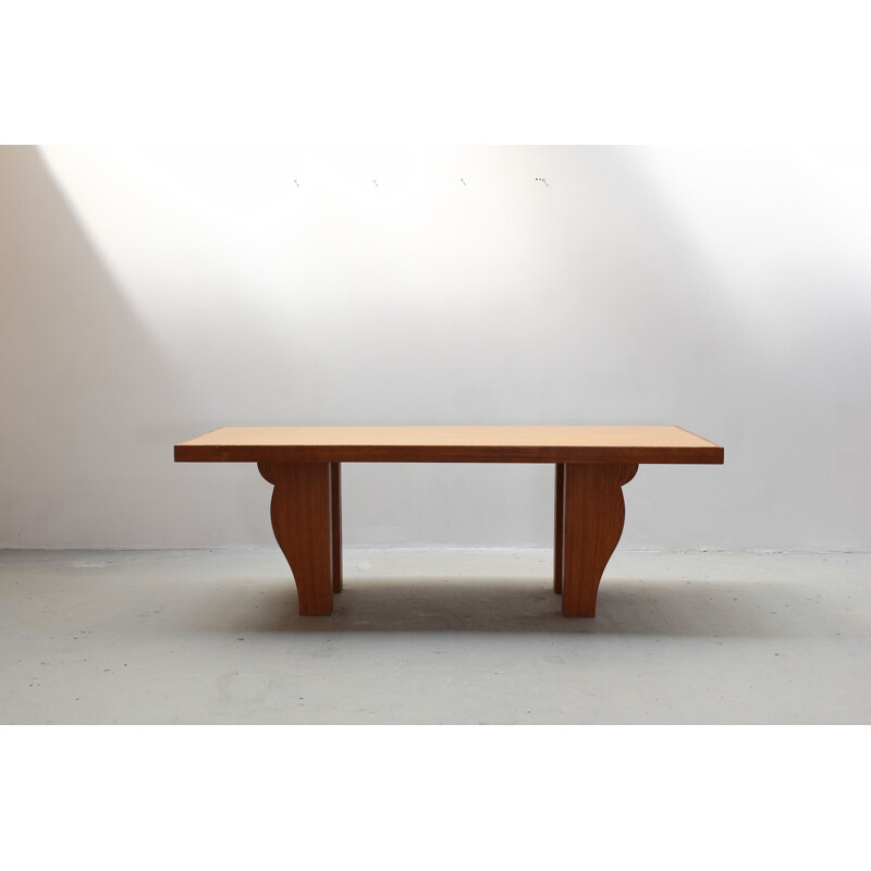 Vintage dining table by Jean-Michel Frank for Ecart International, 1978