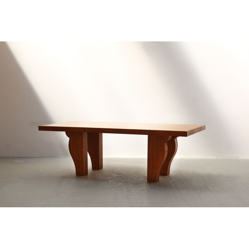 Vintage dining table by Jean-Michel Frank for Ecart International, 1978