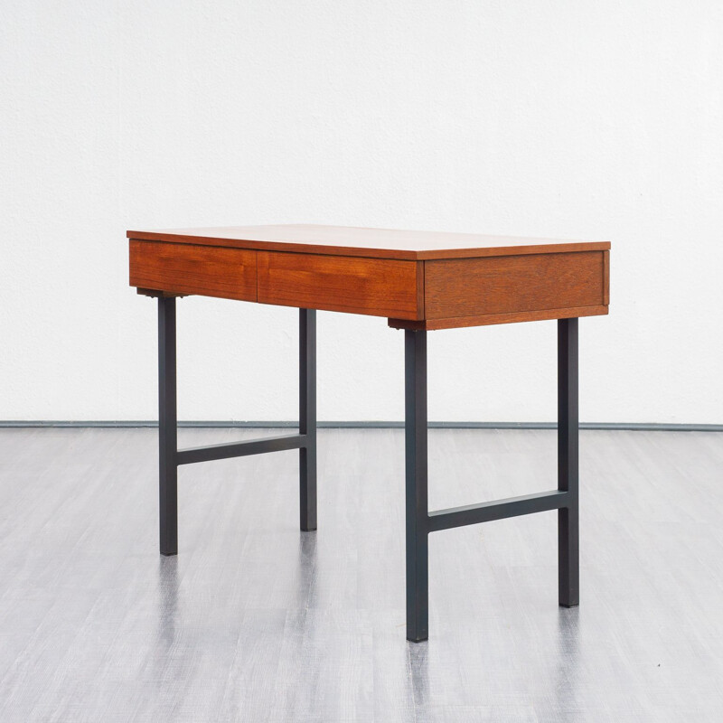 Vintage small 1960s desk, teak