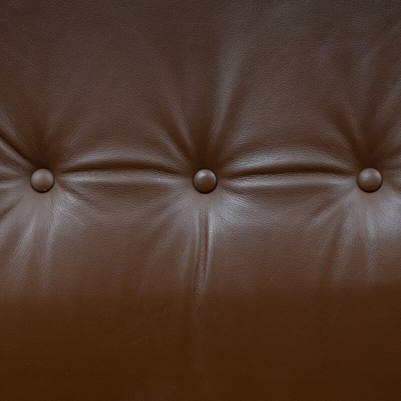 Vintage 1970s office armchair, leather