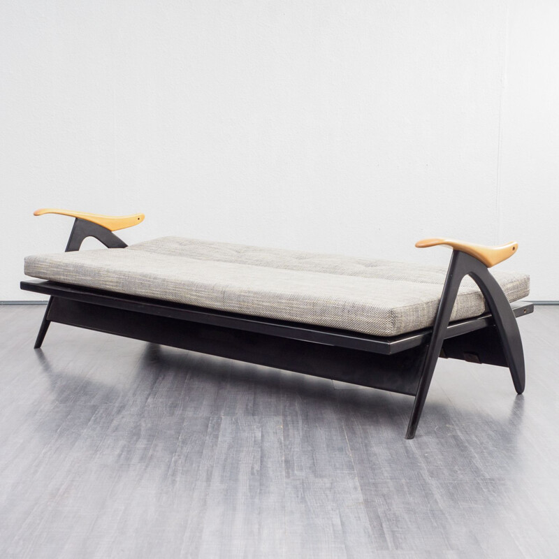 Vintage sofa  daybed, reupholstered 1950