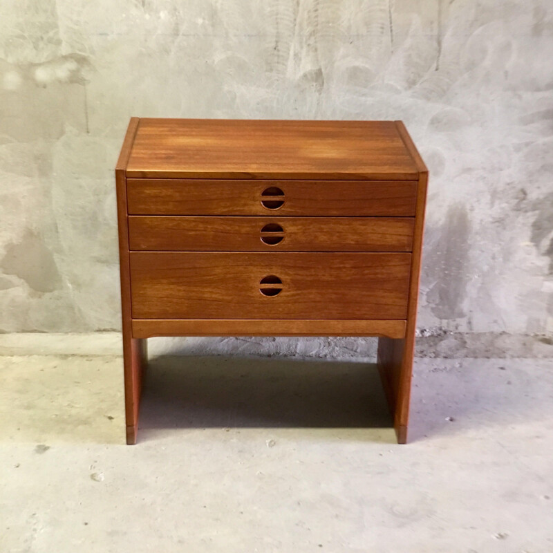 Vintage teak chest of drawers 1960