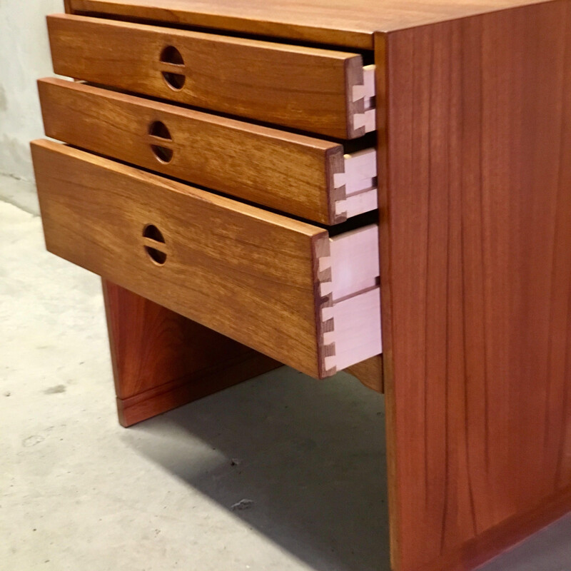 Vintage teak chest of drawers 1960