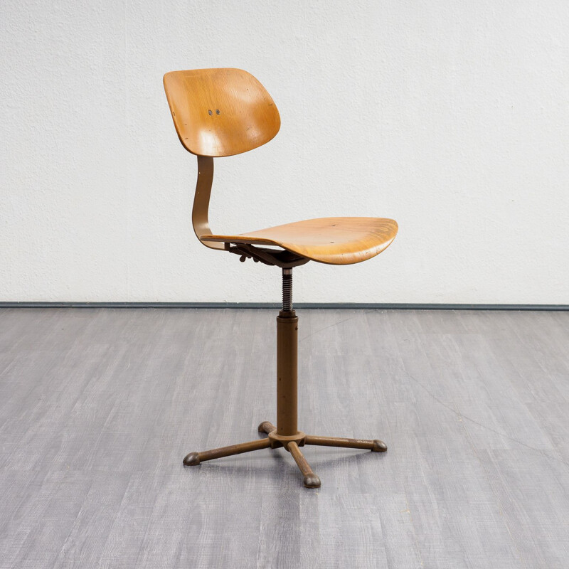 Vintage desk chair by Drabert, industrial-look