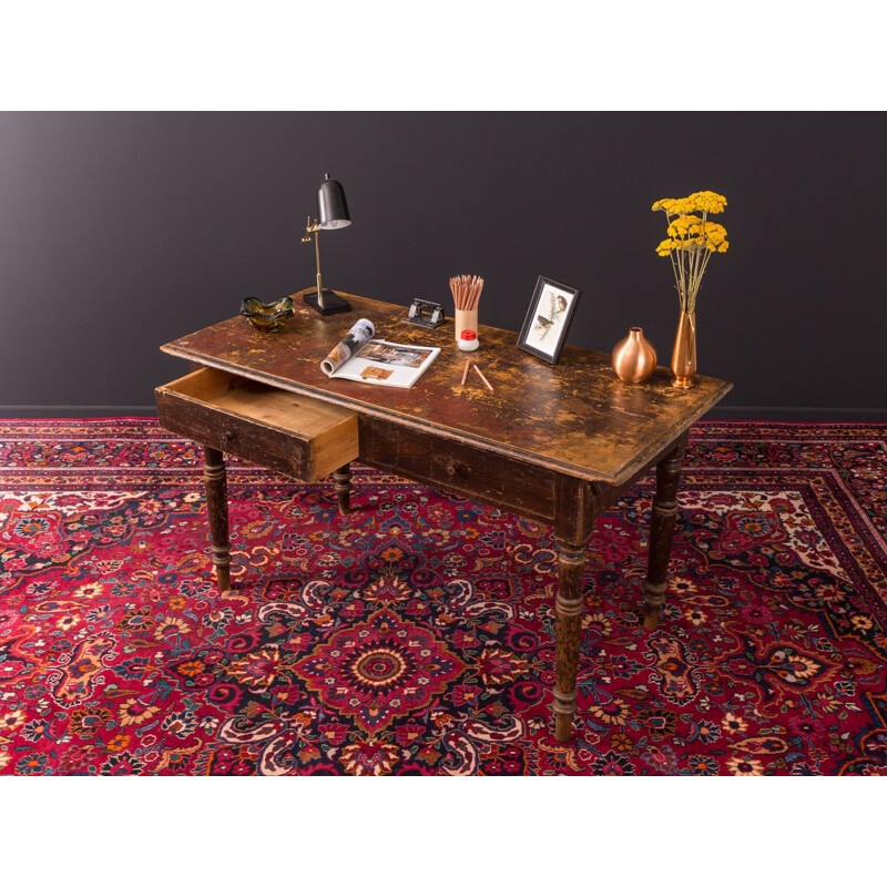 Vintage desk in wood Germany 1920s