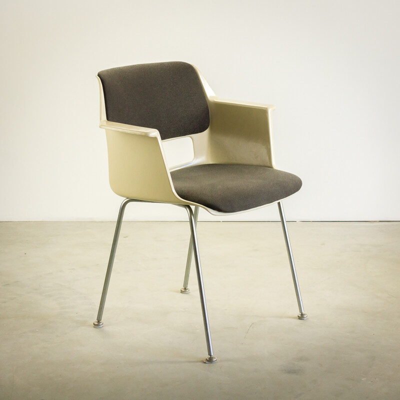 Gispen set of 4 dutch brown chairs, A.CORDEMEYER - 1960s