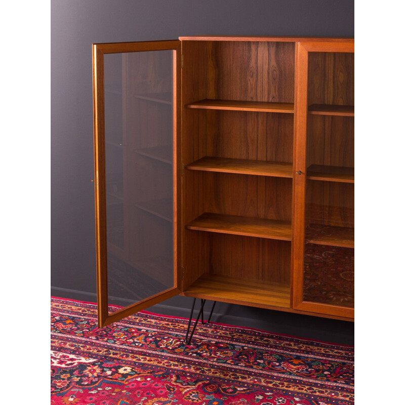 Vintage showcase in teak by Kai Winding for Poul Jeppesen Denmark 1960s