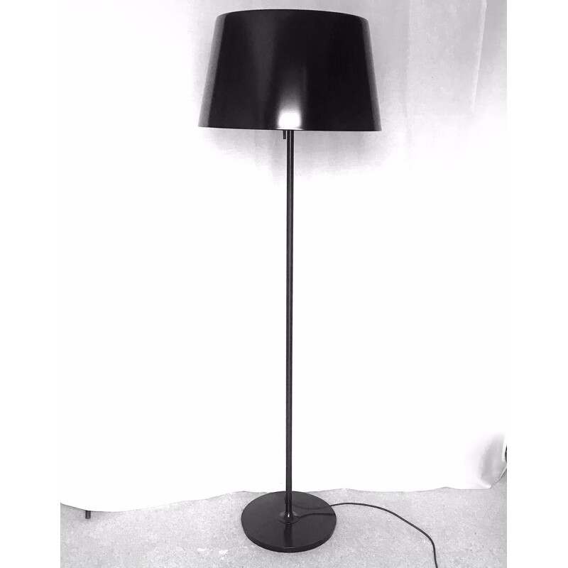 Vintage floor lamp black lacquered 1970s
