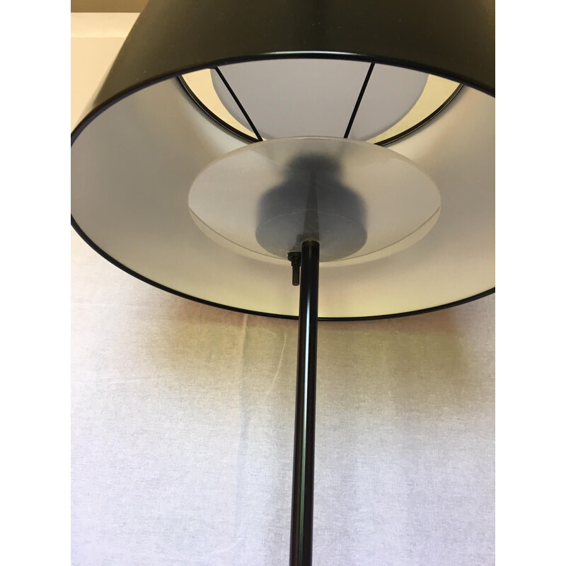 Vintage floor lamp black lacquered 1970s