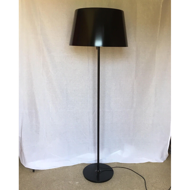 Vintage floor lamp black lacquered 1970s