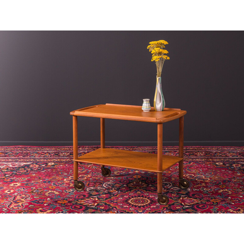 Vintage serving trolley in teak Denmark 1960s