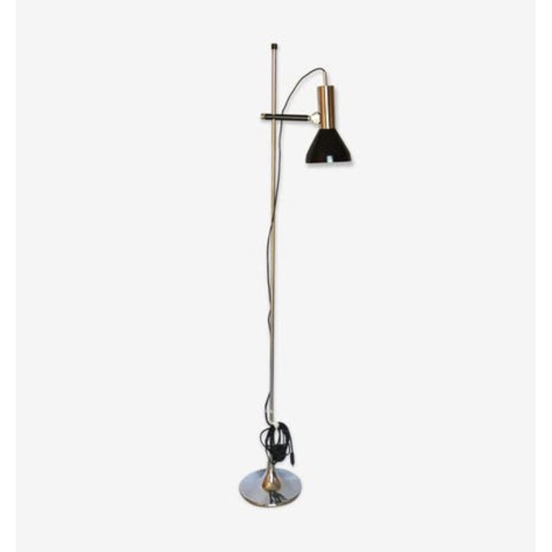 Lampadaire vintage spot noir années 70