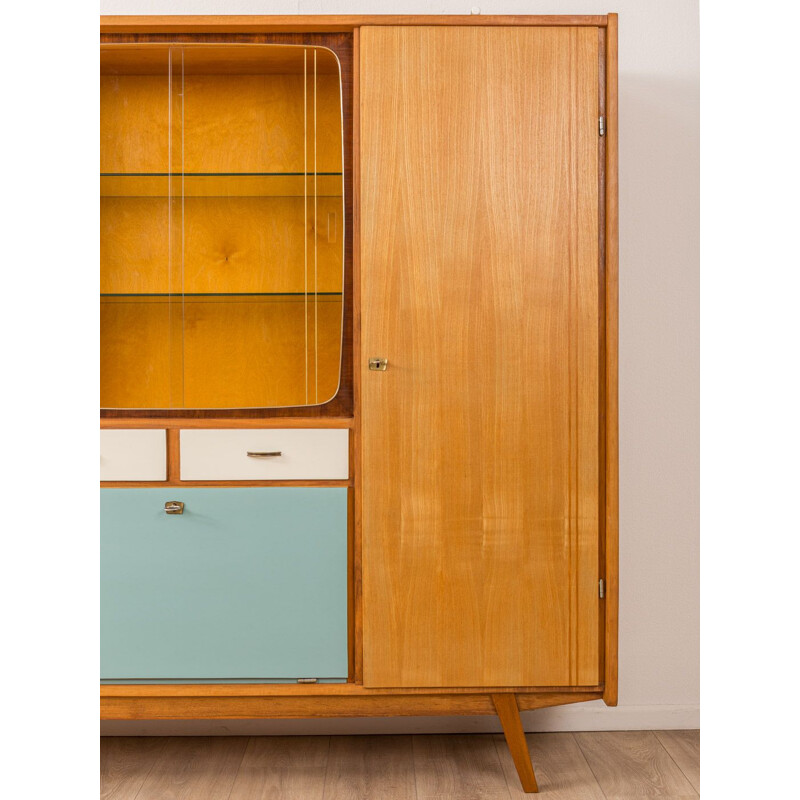 Vintage wardrobe in ash and walnut Germany 1950s