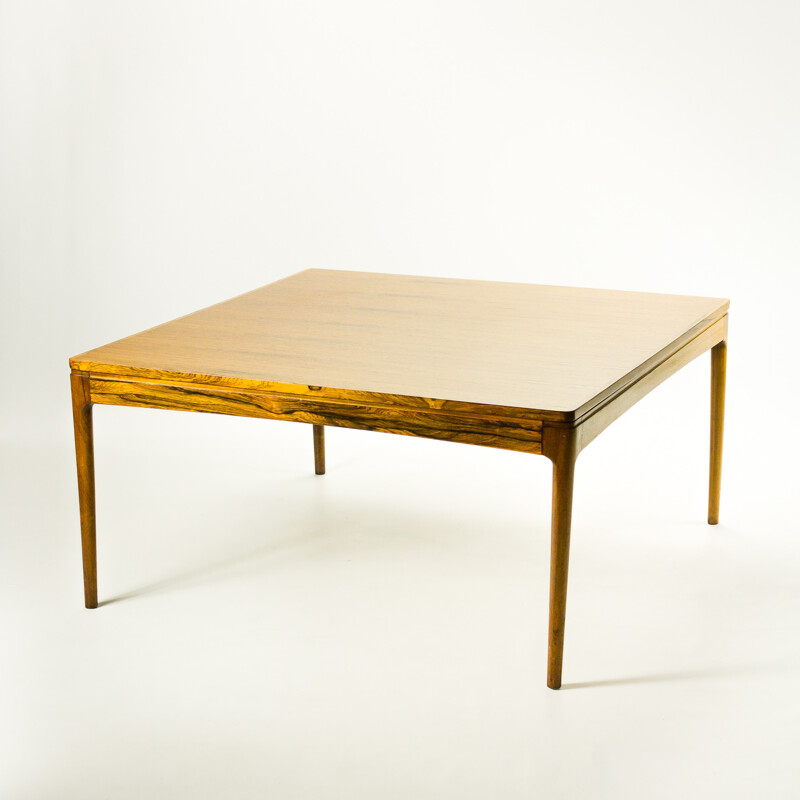 Ole Wanscher vintage square rosewood coffee table - 1960s