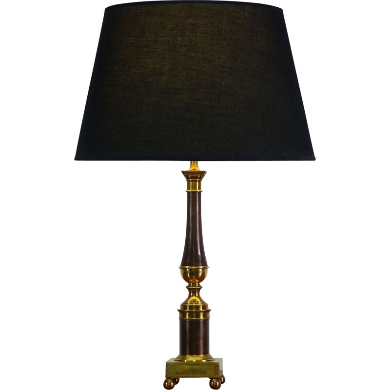 Vintage neoclassical column table lamp