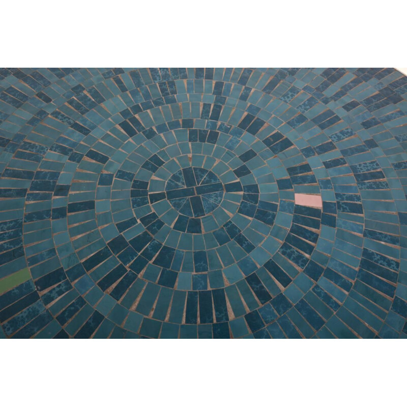 Muller Oerlinghausen's vintage coffee table in mosaic and ceramic 1970