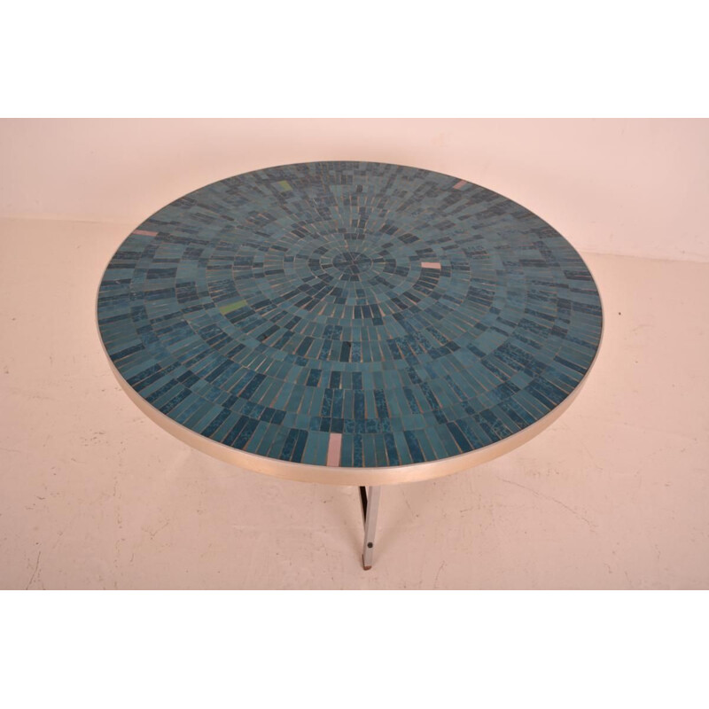 Muller Oerlinghausen's vintage coffee table in mosaic and ceramic 1970