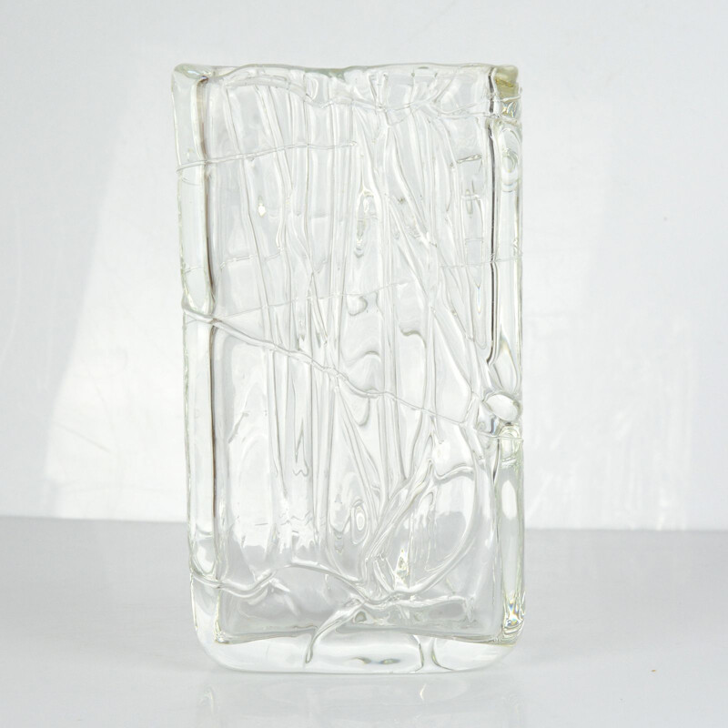 Vintage vase by Ladislav Oliva in glass 1960s
