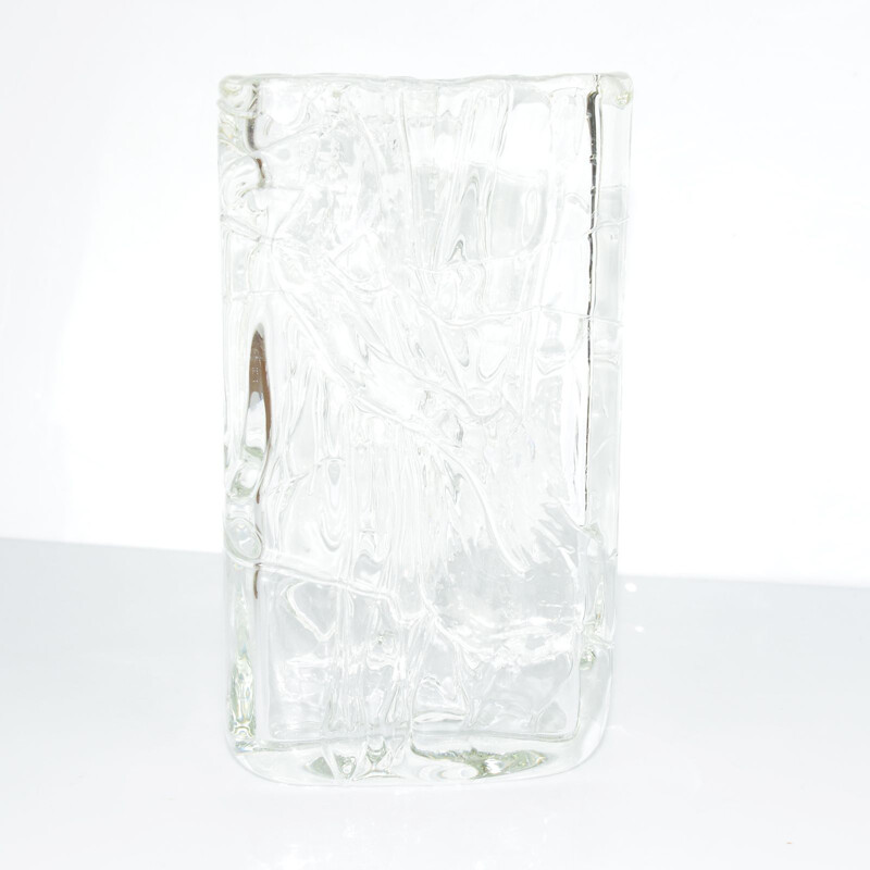 Vase vintage de Ladislav Oliva en verre des années 1960