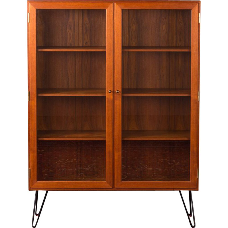 Vintage showcase in teak by Kai Winding for Poul Jeppesen Denmark 1960s