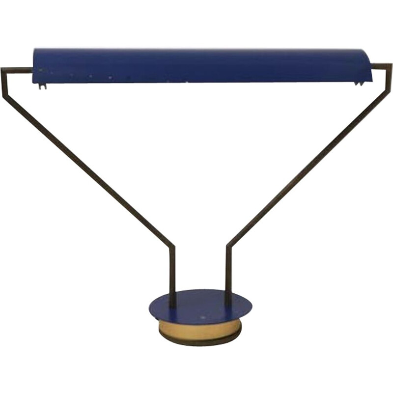 Lampe vintage bleue allemande années 60-70s