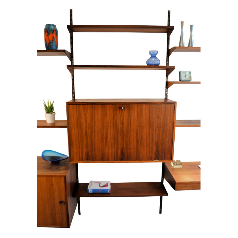 Vintage Kai Kristiansen for Feldballes rosewood wall-unit system 1960s