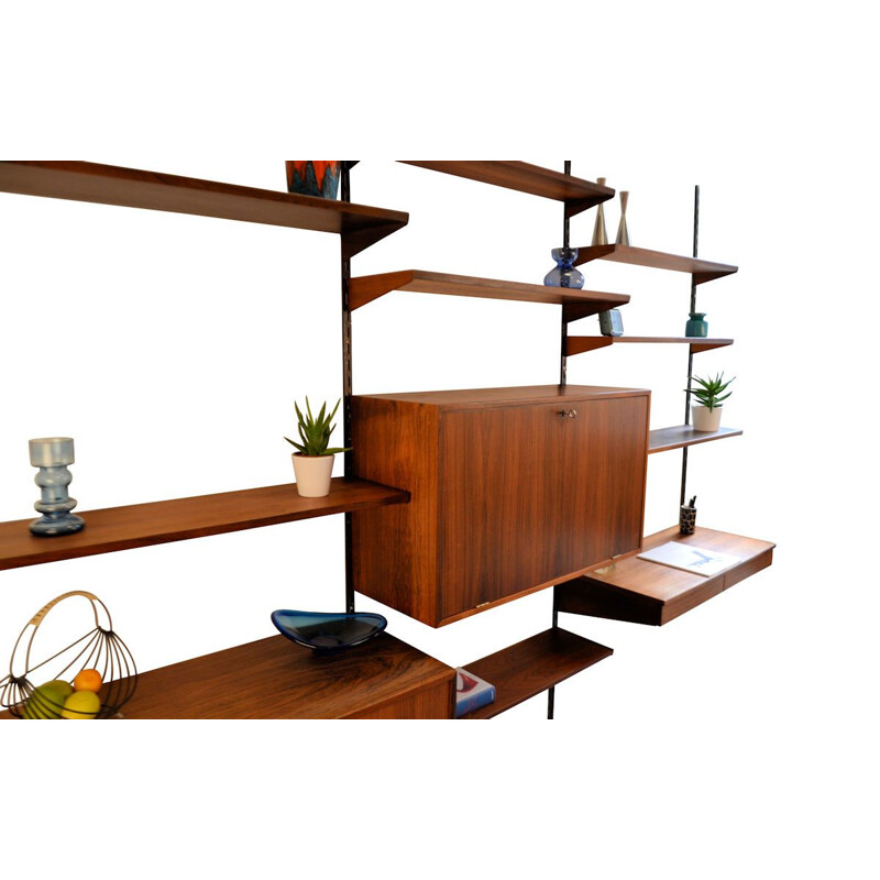 Vintage Kai Kristiansen for Feldballes rosewood wall-unit system 1960s