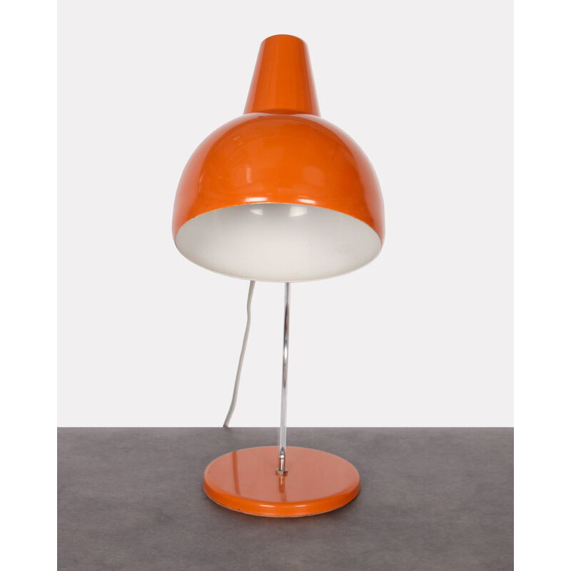 Lampe vintage par Josef Hurka pour Lidokov en métal orange 1960