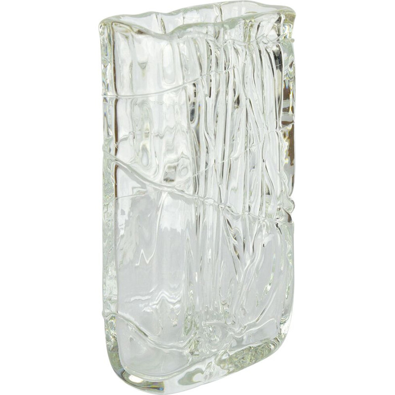 Vase vintage de Ladislav Oliva en verre des années 1960