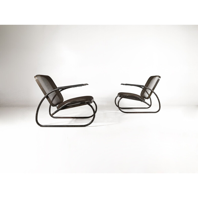 Pair of vintage armchairs Bauhaus,1930