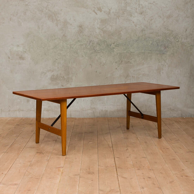 Vintage Borge Mogensen Hunting coffee table in teak