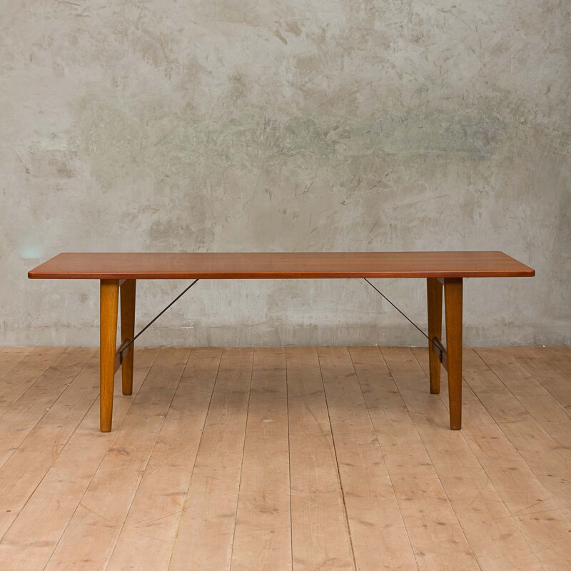 Vintage Borge Mogensen Hunting coffee table in teak